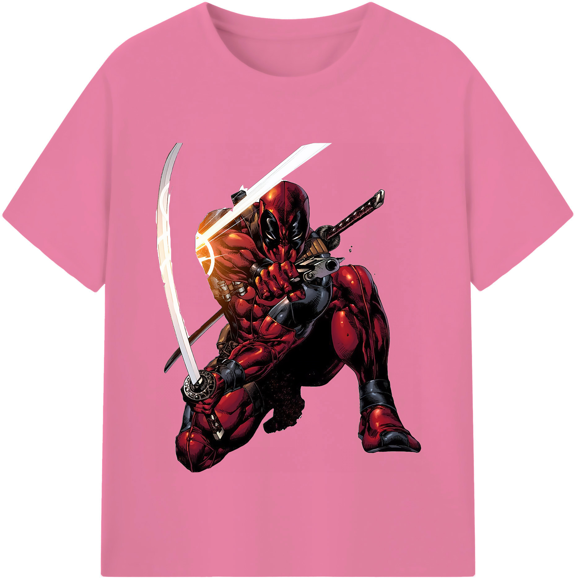 （画像用） Deadpool デッドプール 綿100％半袖Tシャツ（フロントプリント）